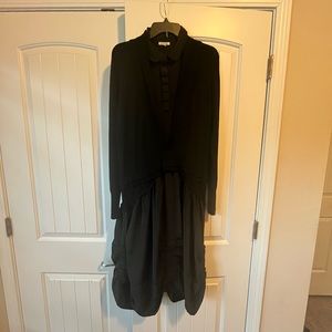 Style black sweater dress bubble  bottom